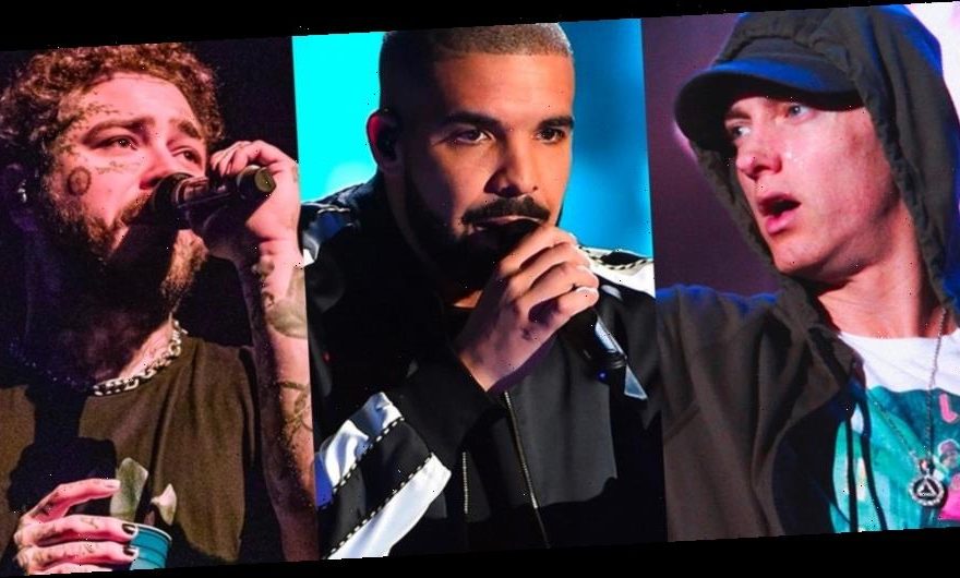 Drake, Post Malone, Eminem and Others Named Most Streamed